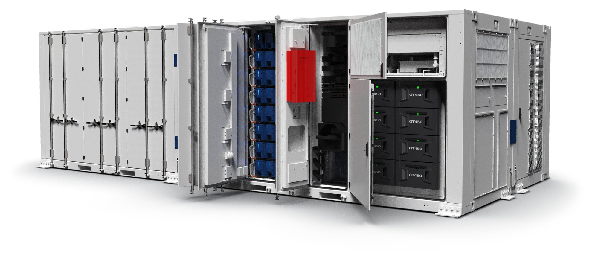 Hybrid Microgrid Equipment with Open Doors Hybrid Microgrid Equipment with Open Doors