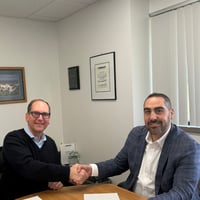 Pictured are David Kinsley, President of Kinsley Energy Systems and Wissam Balshe, Mainspring Senior Director of Channel Partnerships