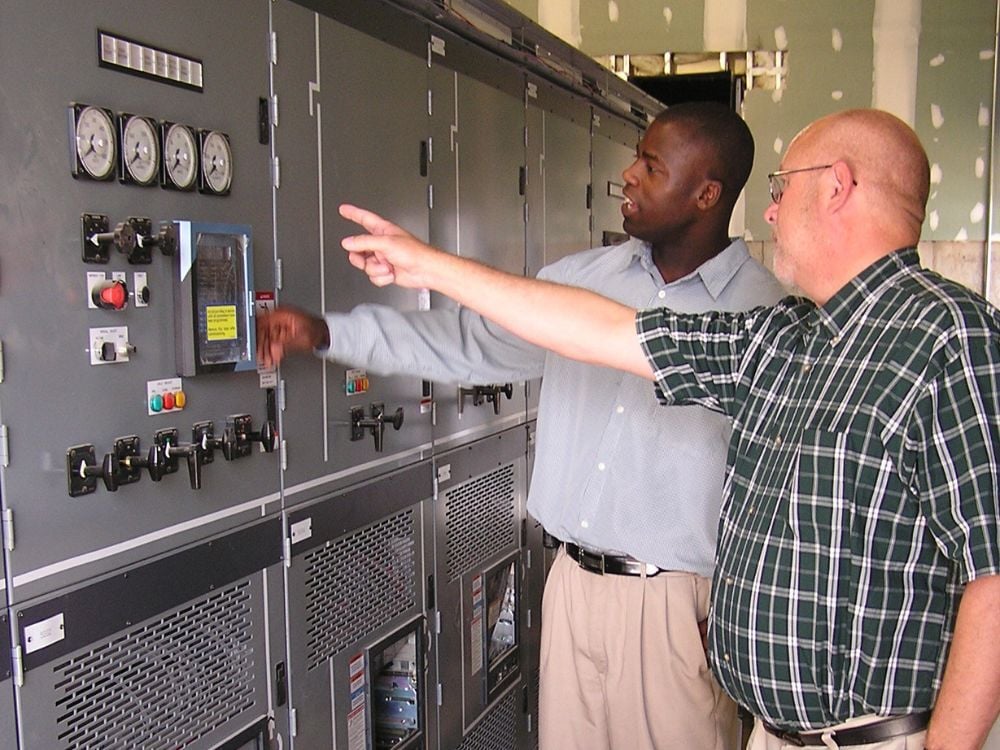 Men with Switchgear and Controls Men with Switchgear and Controls